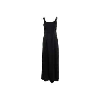 BESIONIA SS24 Slip Dresses Women's Black