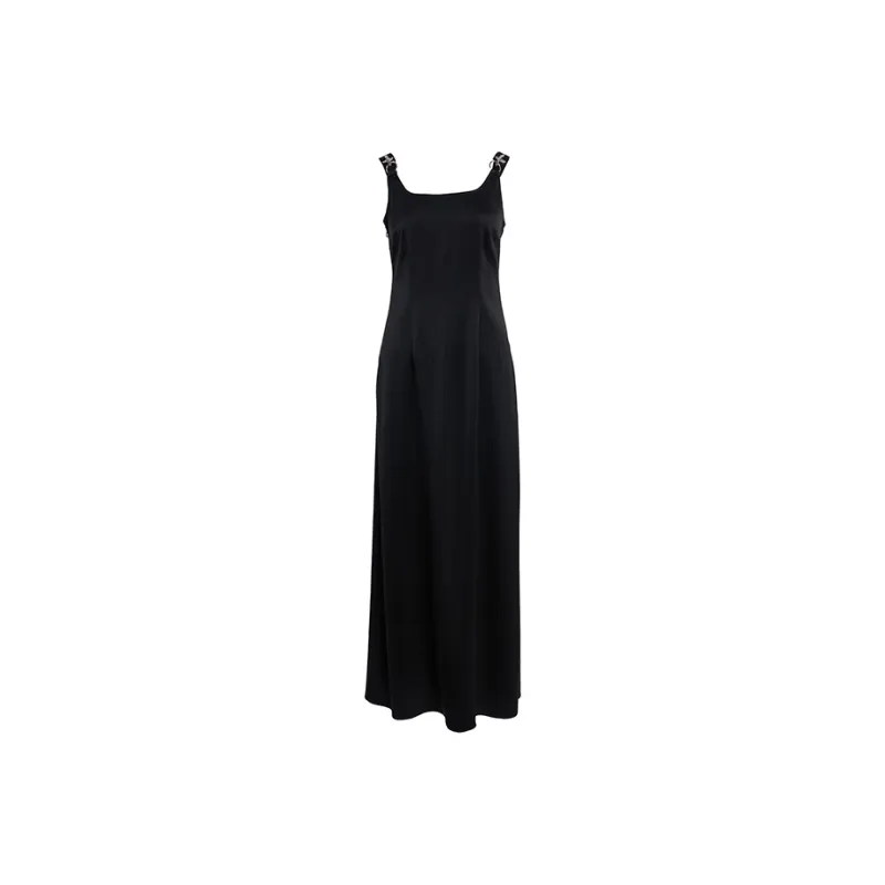 BESIONIA SS24 Slip Dresses Women's Black-0