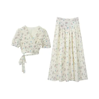 DOSOHEB Two Piece Skirt Sets Women's