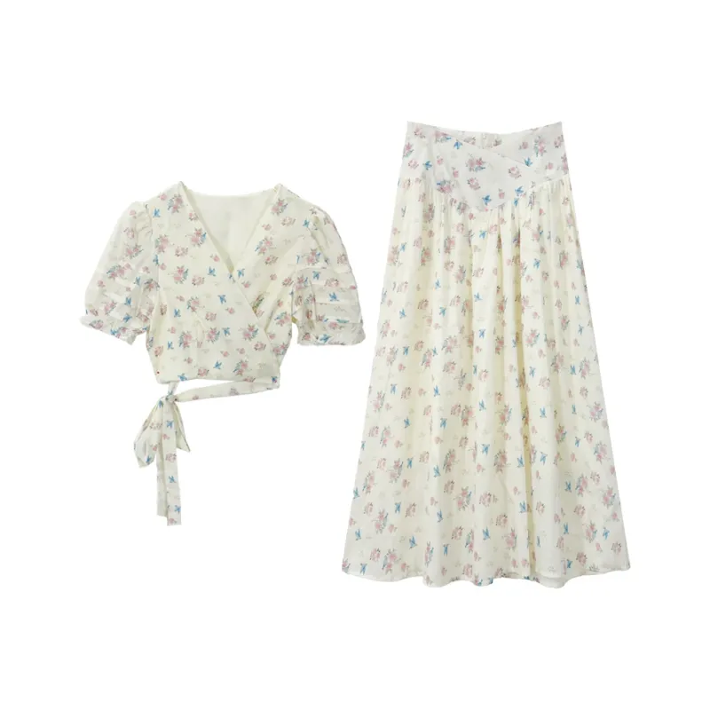 DOSOHEB Two Piece Skirt Sets Women's-0