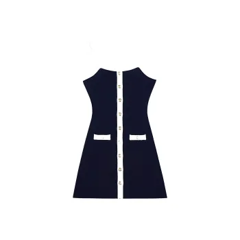 Maje Ribbed Knit Midi Dress