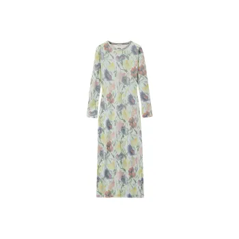 LOEWE Morning Glory print Midi Dress