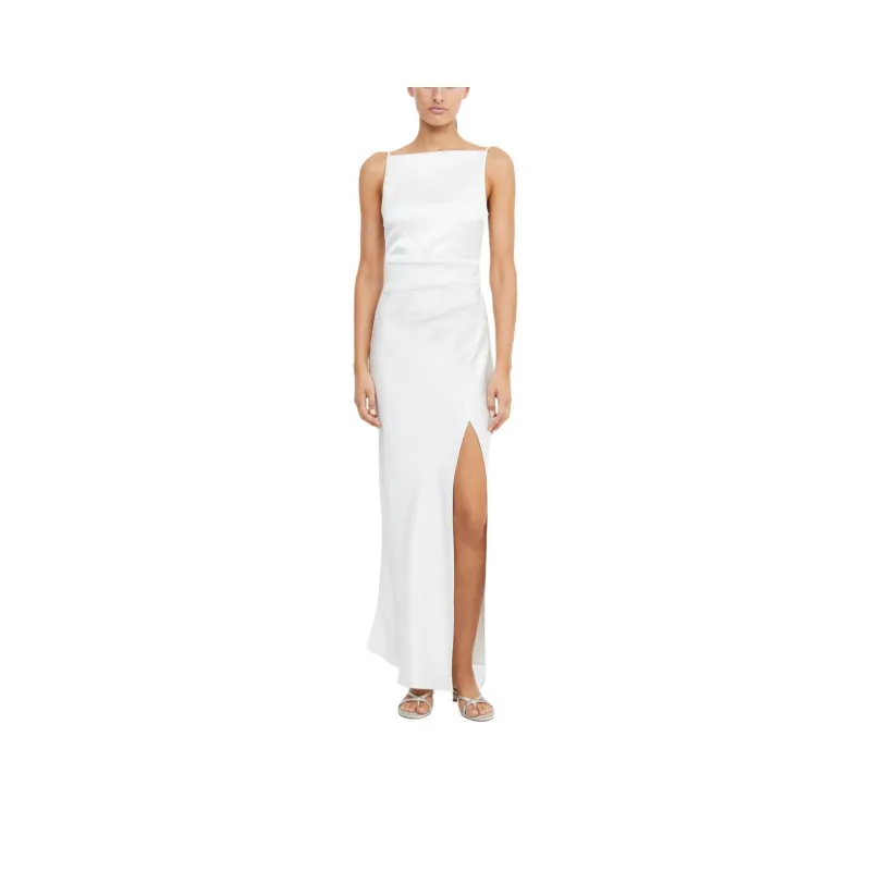 BEC+BRIDGE THE DREAMER MAXI DRESS Slip Dress Women's IVORY/Ivory White-0