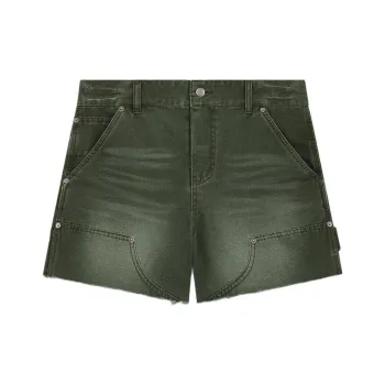 WE11DONE SS24 Denim Shorts Women's Green
