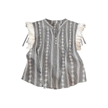 TOUCH Shirts Women's Black White Plaid