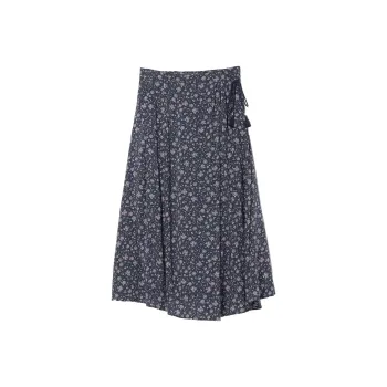 Beams HEART Casual Long Skirt Women's Blue