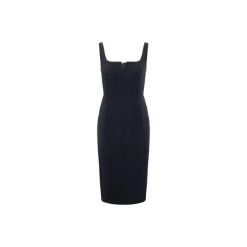 MaxMara Studio Etruria Pleated Sleeveless Dress