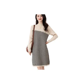 X MOOM Long Sleeved Dress Women's Greige