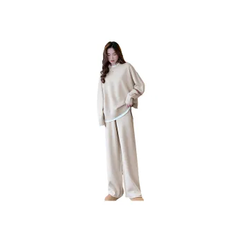 Tonlion Casual Suit Women's Beige Apricot