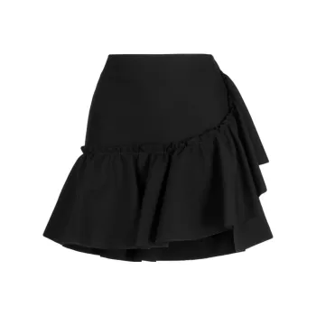 MSGM Ruffle detailing High waist Skirt