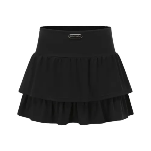 SHRO ENRO SS24 Casual Short Skirts Women's Black