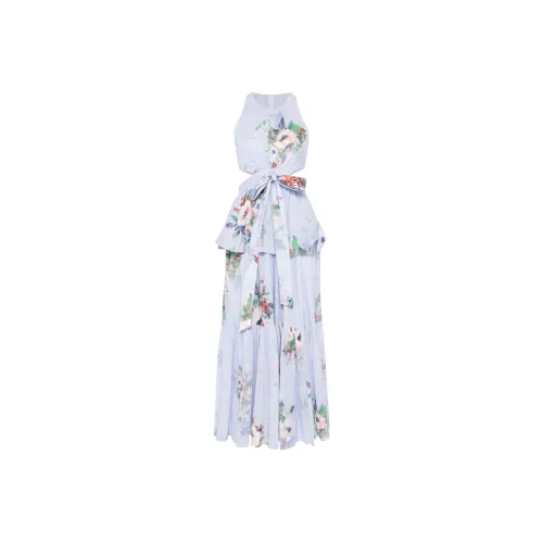 Zimmermann Everley Draped Bow Midi Dress