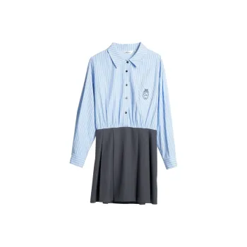 Olrain Long Sleeved Dresses Women's Blue