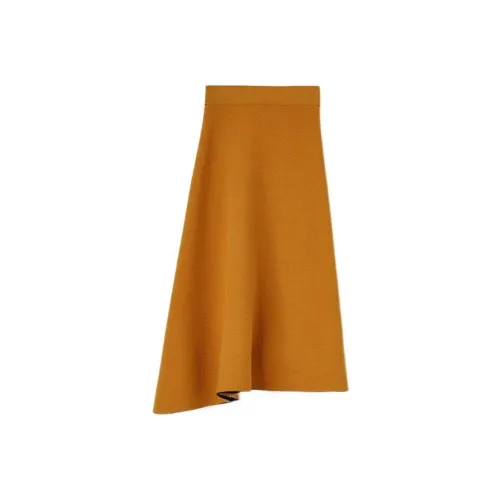 JIL SANDER Fluted A line Midi Skirt