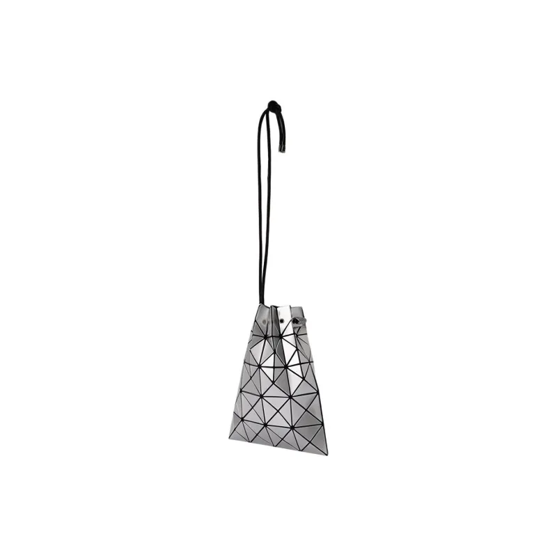 ISSEY MIYAKE PVC Bucket Bag, Shoulder Bag, Crossbody Bag Women's Silver-2