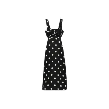 Zimmermann Polka Dot Tied Midi Dress