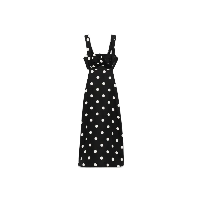Zimmermann Polka Dot Tied Midi Dress-0