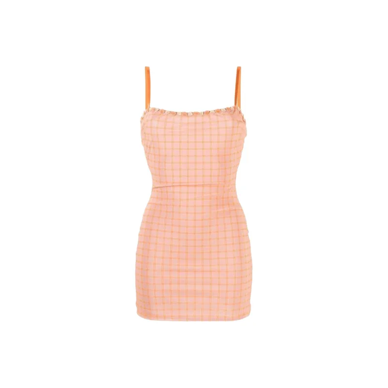Danielle Guizio Slip Dress Women's Orange-0