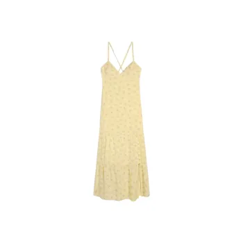 Hollister Slip Dress Women's Yellow