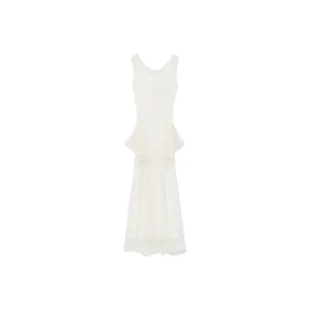 LOEWE SS25 Sleeveless Dress Women's White