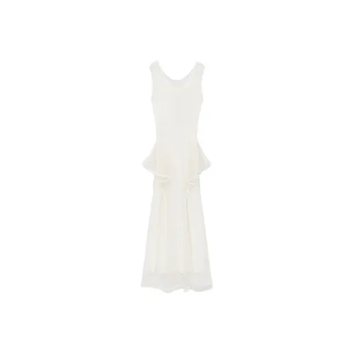 LOEWE SS25 Sleeveless Dress Women's White