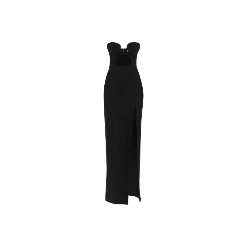 Nensi Dojaka Cut out Detail Strapless Dress-0