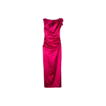 Talbot Runhof Ruffled Duchess satin Gown