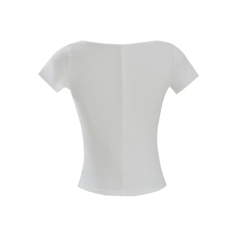 Wen Shan T Shirts Women's Ecru-1