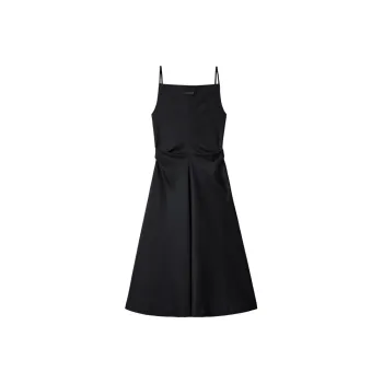CALVIN KLEIN Slip Dresses Women's Space Black