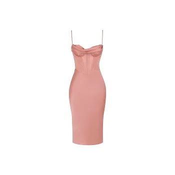 HOUSE OF CB Myrna Slip Dresses Women's Rose/Rose