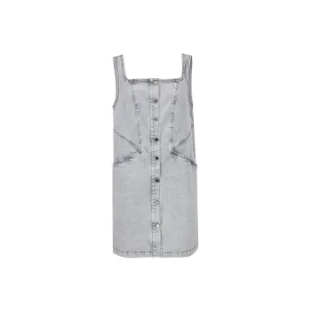 ONLY Sleeveless Dress Women's Light Denim Gray
