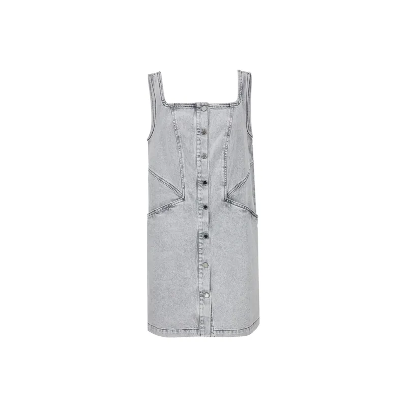 ONLY Sleeveless Dress Women's Light Denim Gray-0