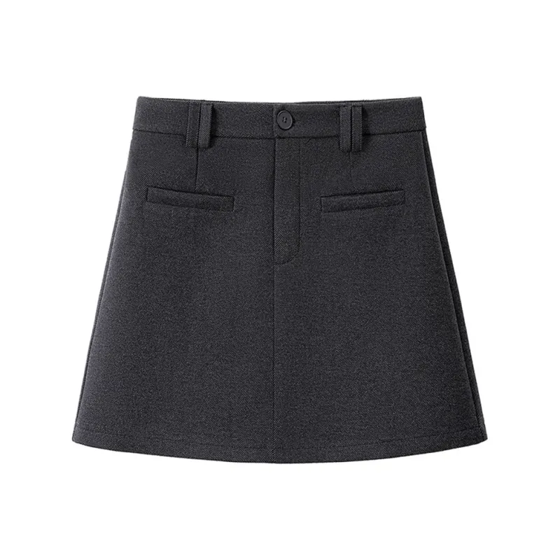 Cypress House Casual Short Skirts Women's Black Gray-0