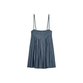 ZARA Trf Slip Dress Women's Sea Blue