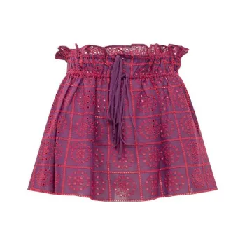 GANNI Broderie Anglaise Mini Skirt