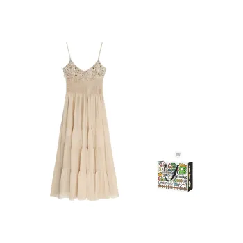 BVODE Slip Dress Women's Milk Tea