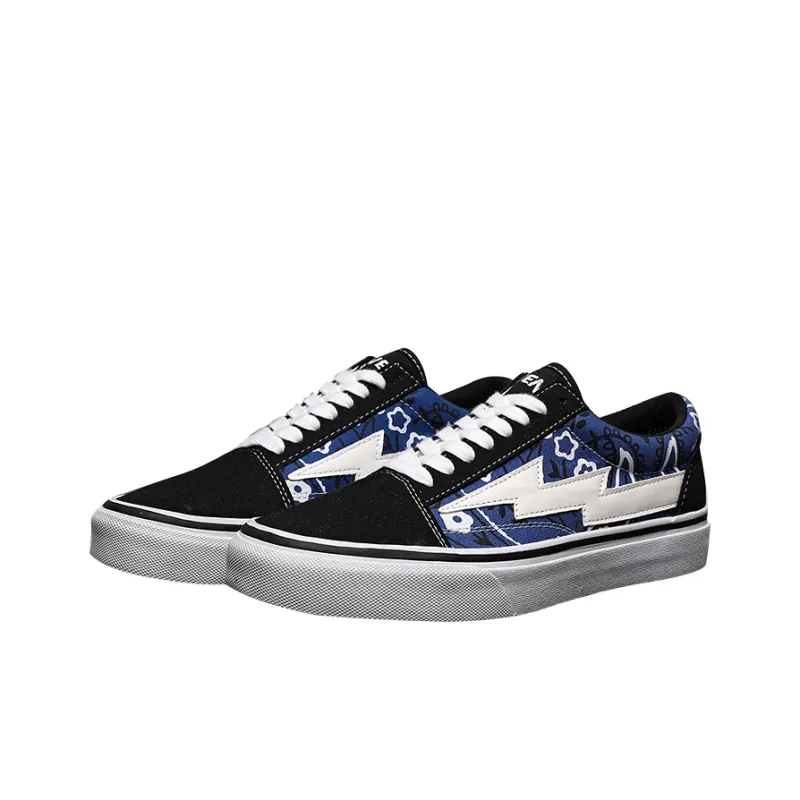REVENFE X SPOTM x BURNING FLAME Slip Resistant, Abrasion Resistant, Breathable Low Top Canvas Shoes Unisex-61