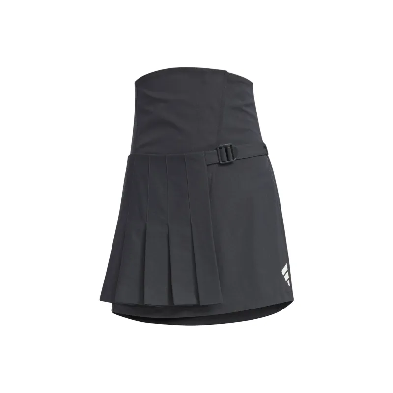 Adidas FUTURE STYLE 2 IN 1 PLEATED SKIRT Casual Short Skirts Women's Carbon Black-0