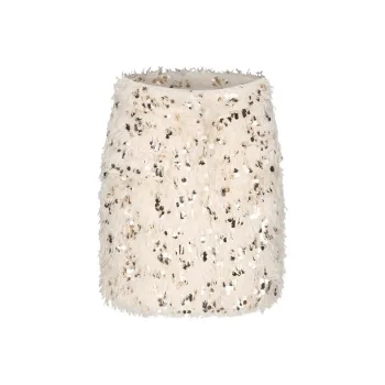 VANN VALRENCÉ Casual Short Skirts Women's Almond Oil White