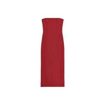 ZARA Sleeveless Dress Women's Dark Red