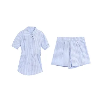 BVODE Casual Suit Women's Stripes