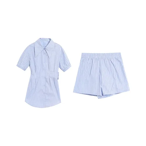 BVODE Casual Suit Women's Stripes
