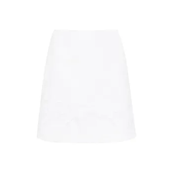 Aje Broderie Anglaise Linen-blend Skirt