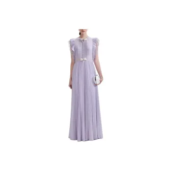 Self portrait Chiffon Ruffled Maxi Dress