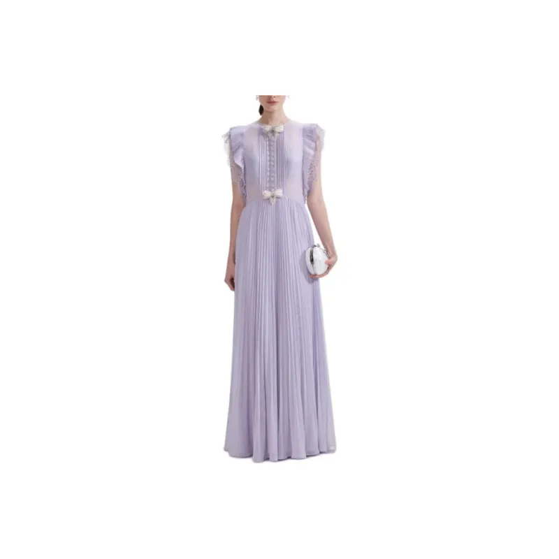 Self portrait Chiffon Ruffled Maxi Dress-0