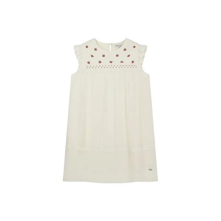 Teenie Weenie Sleeveless Dress Women's Ivory White-0