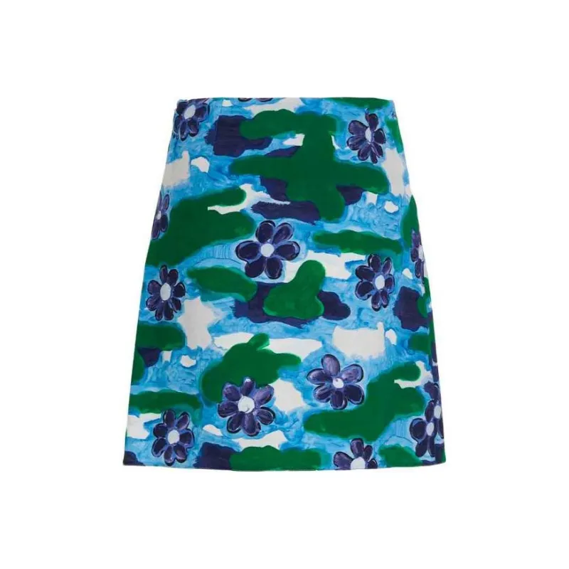 MARNI Floral print Mini Skirt-0