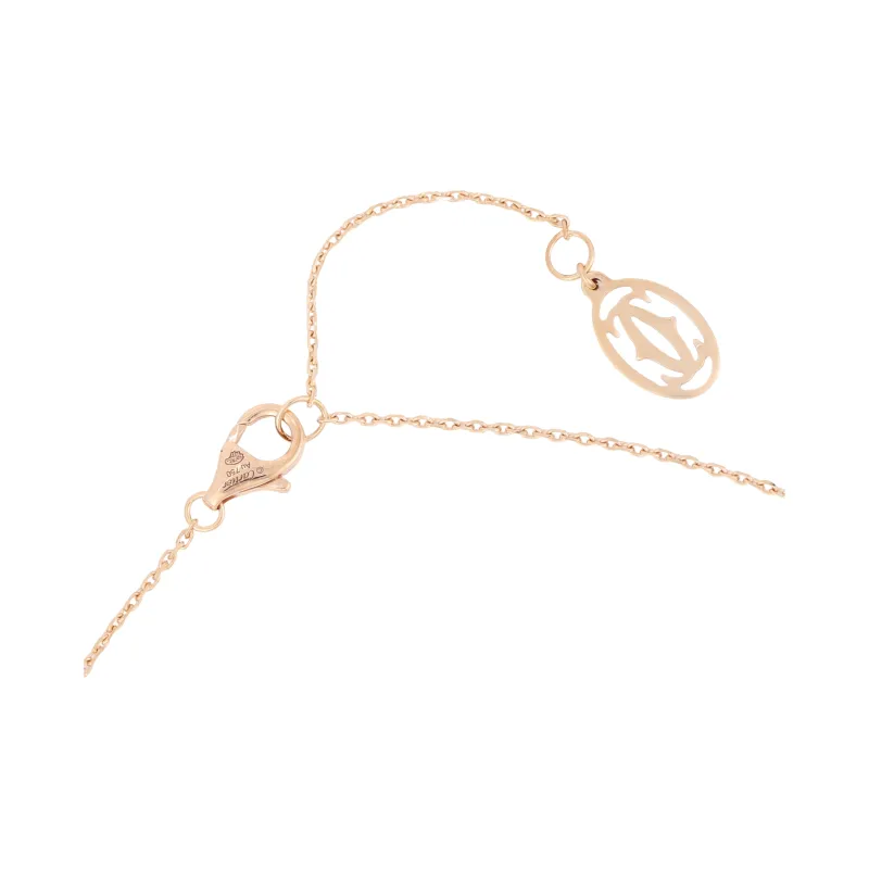 CARTIER Diamond Necklaces Women's Rose Gold-3