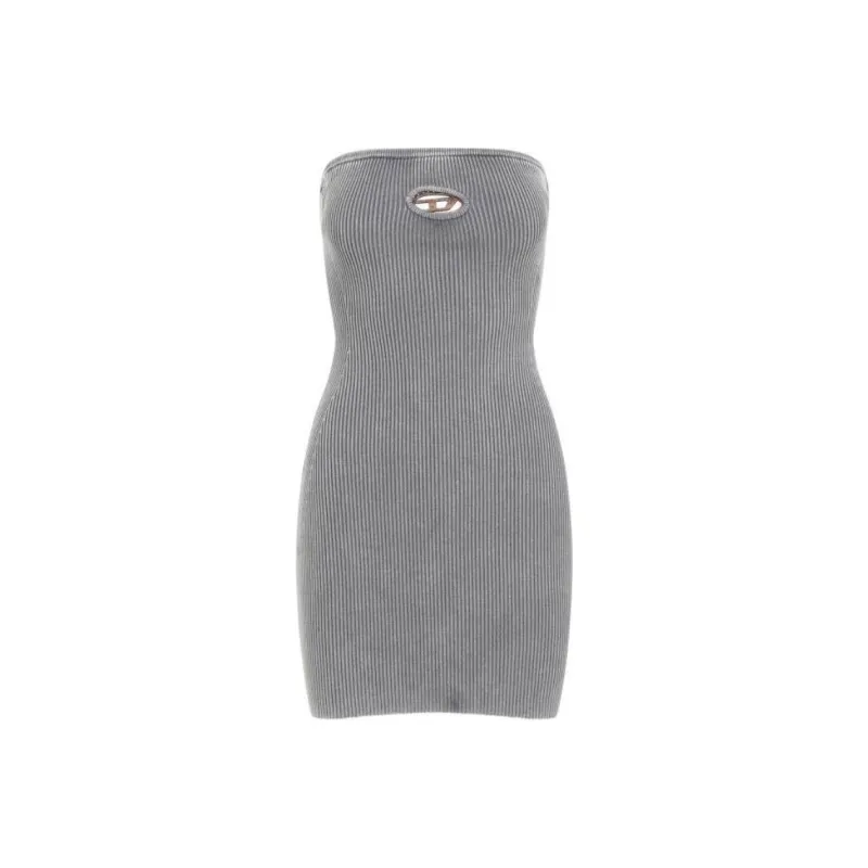 DIESEL FW24 Sleeveless Dress Women's Gray-0