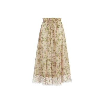 DIOR SS23 Casual Long Skirt Women's Ecru